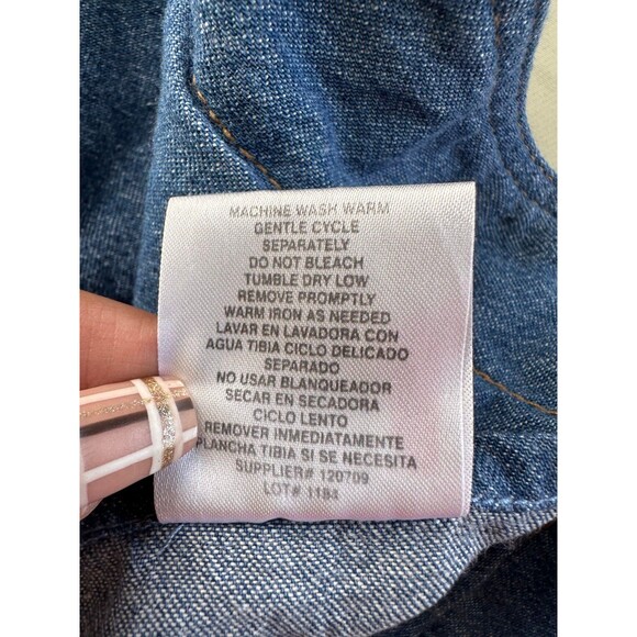 Arizona Jeans Co. 100% Cotton Chambray Denim Like Standard Sham Pillowcases Pair - Picture 8 of 8